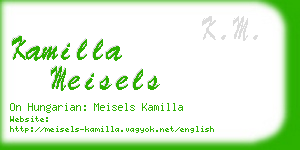 kamilla meisels business card